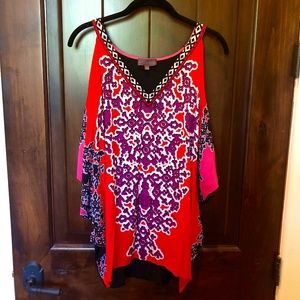 Hale Bob Open-Shoulder Blouse